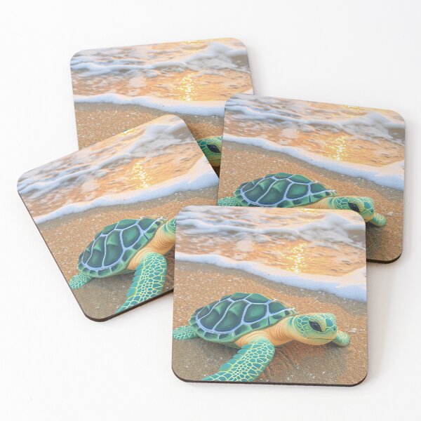Item preview, Sandy Turtle Sunset designed and sold by cute-animals99.