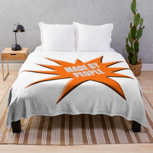Item preview, Orange advertising star “Made by people”  designed and sold by funkyworm.