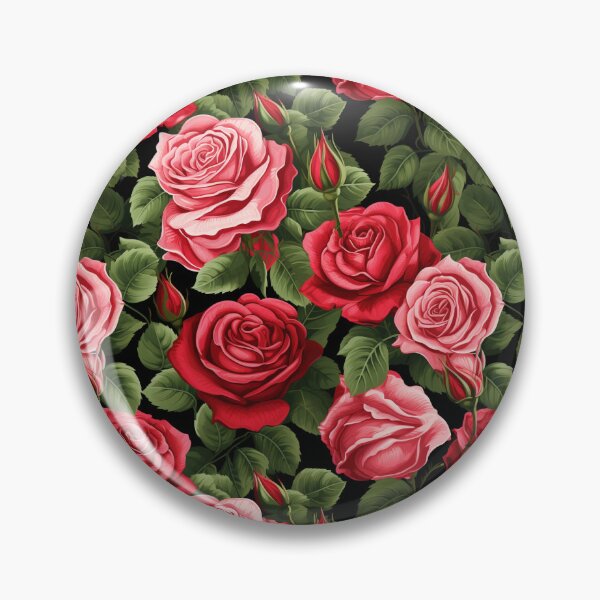 Item preview, Red & Pink Roses Seamless Pattern designed and sold by CreatureHouse95.