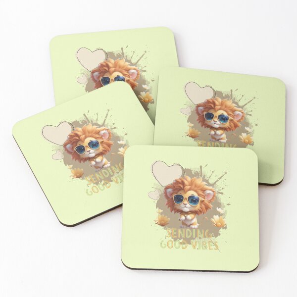Item preview, Baby lion with sunglasses designed and sold by Ecmoprints.