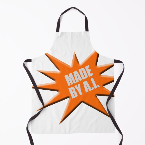 Item preview, Orange advertising star “Made by A.I”  designed and sold by funkyworm.