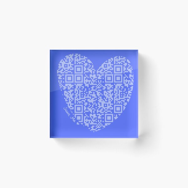 Artikelvorschau, Pastelllila Rick Astley Rickroll QR Code Herzkunst entworfen und verkauft von Victoria Lehnard.
