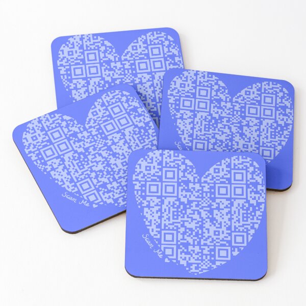 Item preview, Pastel Purple Rick Astley Rickroll QR Code Heart Art designed and sold by Victoria Lehnard.