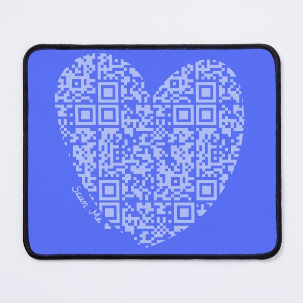 Item preview, Pastel Purple Rick Astley Rickroll QR Code Heart Art designed and sold by Victoria Lehnard.