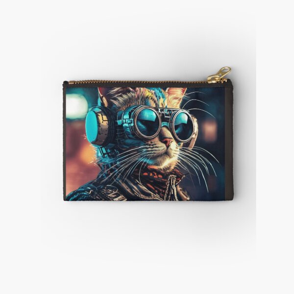Item preview, Cool Steampunk cat with glasses designed and sold by Freshestgoods.