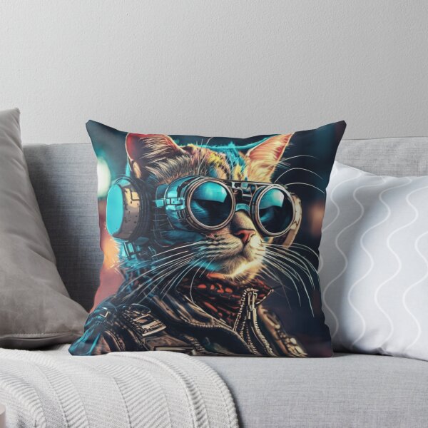 Item preview, Cool Steampunk cat with glasses designed and sold by Freshestgoods.