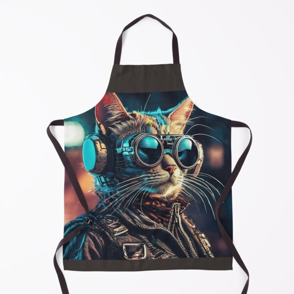 Item preview, Cool Steampunk cat with glasses designed and sold by Freshestgoods.