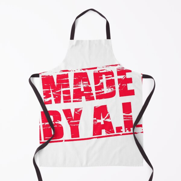 Item preview, Red rubber stamp effect “Made by A.I”  designed and sold by funkyworm.