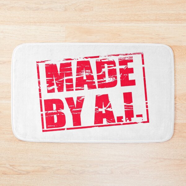Item preview, Red rubber stamp effect “Made by A.I”  designed and sold by funkyworm.