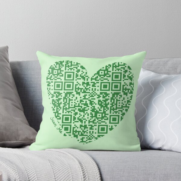 Item preview, Green Rick Astley Rickroll QR Code Heart Art designed and sold by Victoria Lehnard.