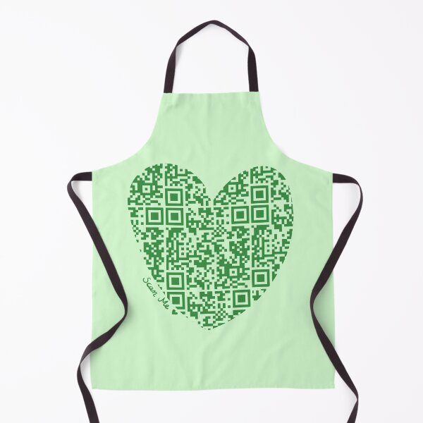 Item preview, Green Rick Astley Rickroll QR Code Heart Art designed and sold by Victoria Lehnard.