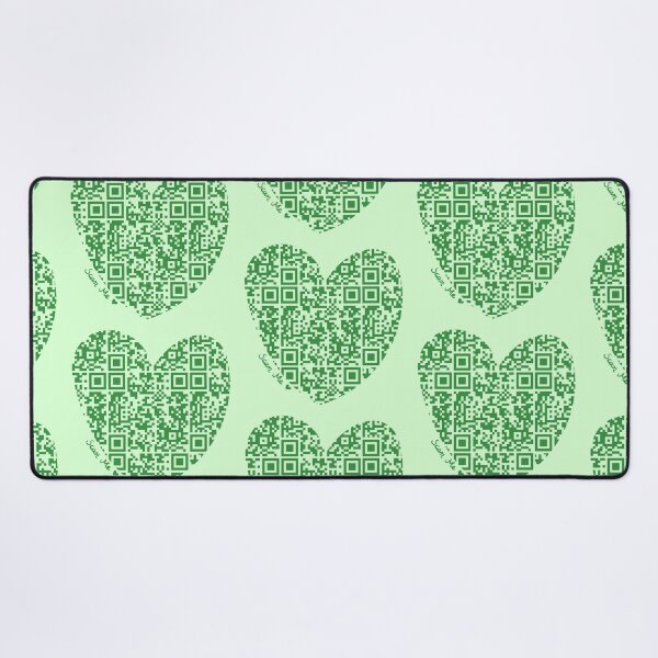 Item preview, Green Rick Astley Rickroll QR Code Heart Art designed and sold by Victoria Lehnard.