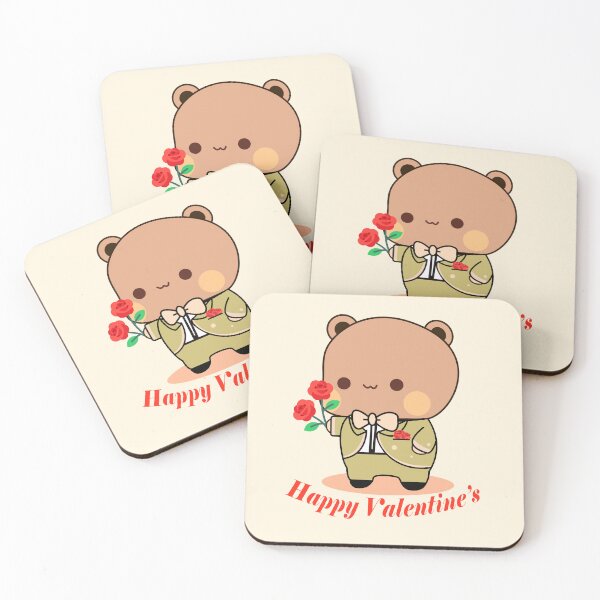 Item preview, BUBUDUDU Valentine Day, Bear Your Heart - Dudu's Valentine Roses, Love in Bloom, Bubu Dudu designed and sold by FEBRICAST.