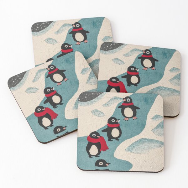 Item preview, Sliding Penguin Parade designed and sold by cute-animals99.