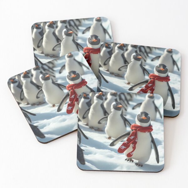 Item preview, Sliding Penguin Parade designed and sold by cute-animals99.
