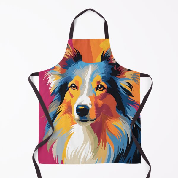Item preview, Collie dog portraits drawing. animal colorful. Animal throw pillow. designed and sold by formform.