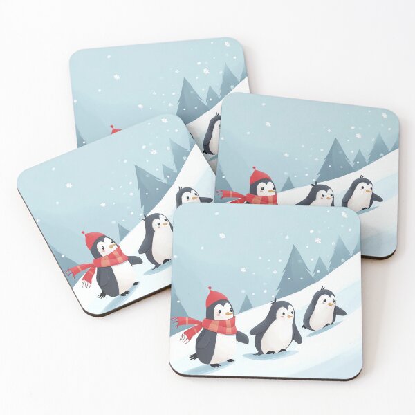 Item preview, Sliding Penguin Parade designed and sold by cute-animals99.