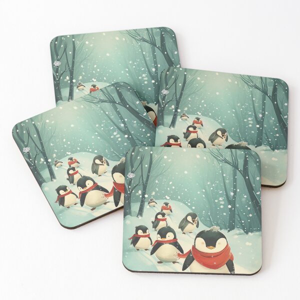 Item preview, Playful Penguin Parade designed and sold by cute-animals99.
