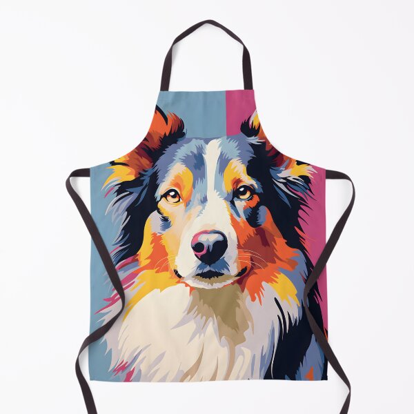 Item preview, Collie dog portraits drawing. animal colorful. Animal throw pillow. designed and sold by formform.