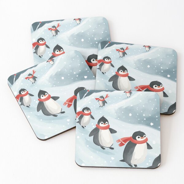 Item preview, Playful Penguin Parade designed and sold by cute-animals99.