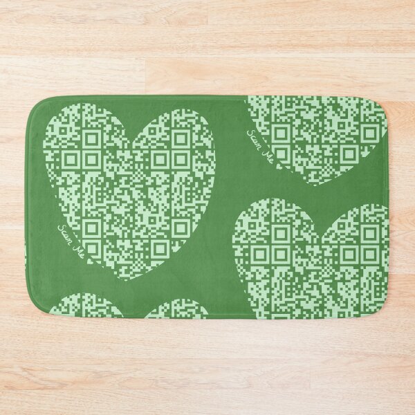 Item preview, Pastel Green Rick Astley Rickroll QR Code Heart Art designed and sold by Victoria Lehnard.