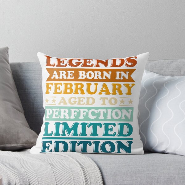 Item preview, Legend Are Born February Birthday Anniversary Retro Vintage designed and sold by roboartpixel.