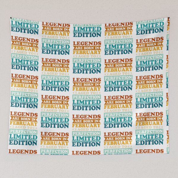 Item preview, Legend Are Born February Birthday Anniversary Retro Vintage designed and sold by roboartpixel.