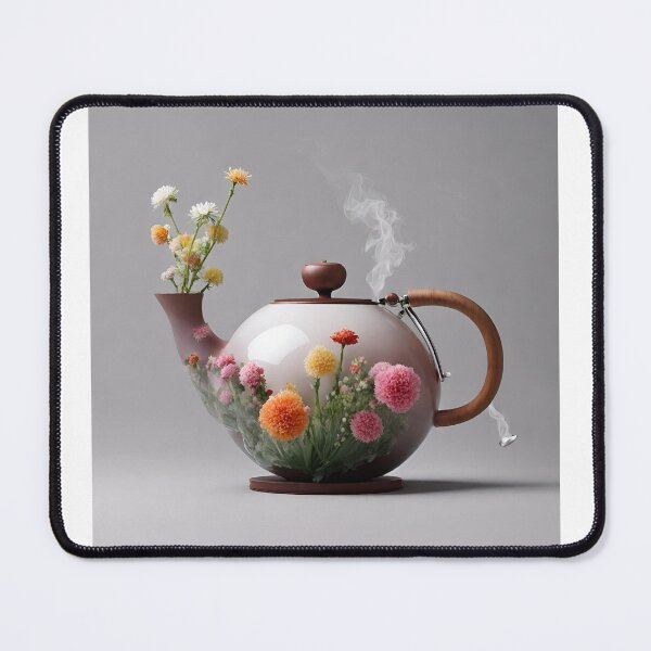 Item preview, rose decorated teapot designed and sold by designerTurker.