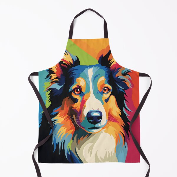 Item preview, Collie dog portraits drawing. animal colorful. Animal throw pillow. designed and sold by formform.