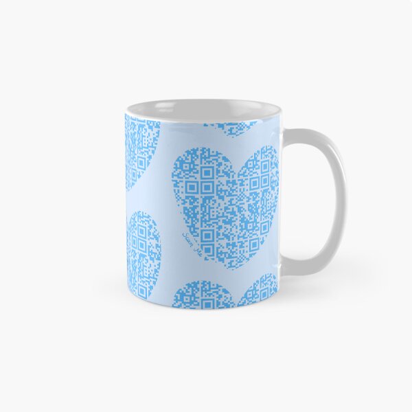 Item preview, Blue Rick Astley Rickroll QR Code Heart Art designed and sold by Victoria Lehnard.