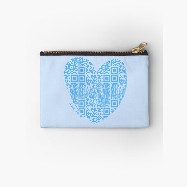 Item preview, Blue Rick Astley Rickroll QR Code Heart Art designed and sold by Victoria Lehnard.