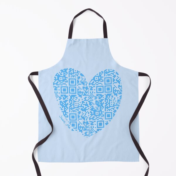 Item preview, Blue Rick Astley Rickroll QR Code Heart Art designed and sold by Victoria Lehnard.