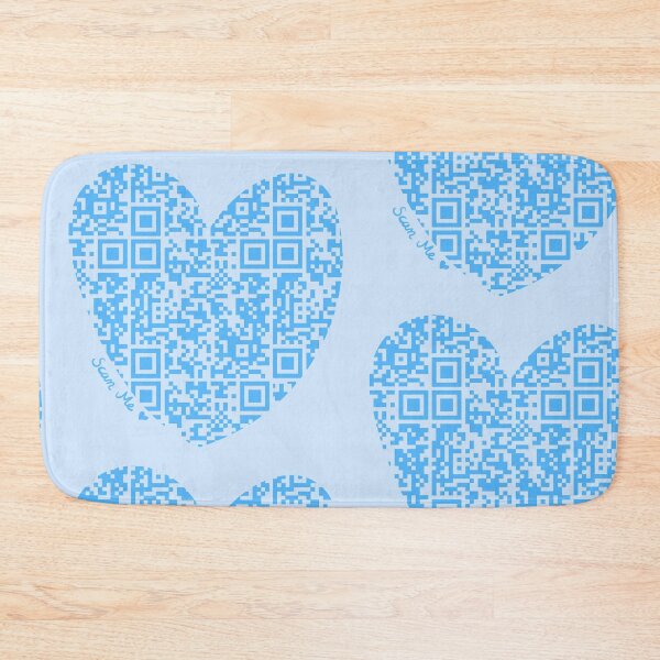 Item preview, Blue Rick Astley Rickroll QR Code Heart Art designed and sold by Victoria Lehnard.