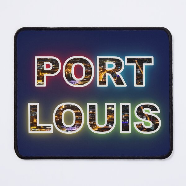 Item preview, Illuminated Port Louis: Typography by Night, Mauritius (Independence Day of Mauritius) designed and sold by RvinJo8.