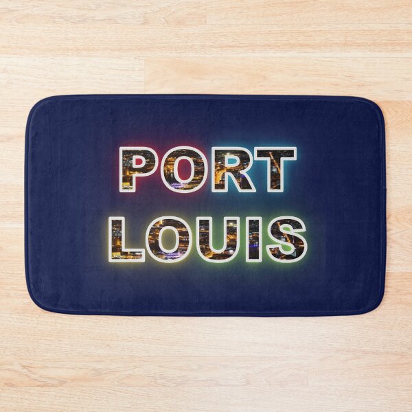Item preview, Illuminated Port Louis: Typography by Night, Mauritius (Independence Day of Mauritius) designed and sold by RvinJo8.