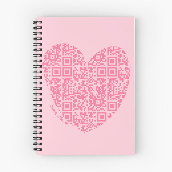 Item preview, Pink Rick Astley Rickroll QR Code Heart Art designed and sold by Victoria Lehnard.