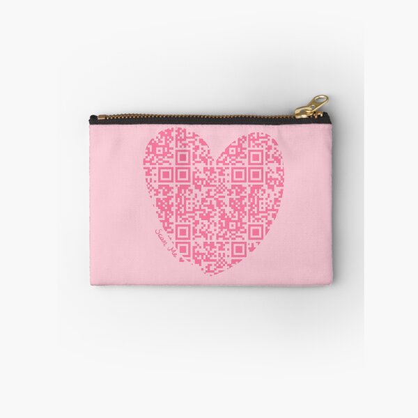 Item preview, Pink Rick Astley Rickroll QR Code Heart Art designed and sold by Victoria Lehnard.