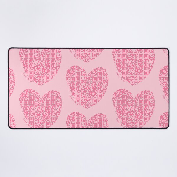 Item preview, Pink Rick Astley Rickroll QR Code Heart Art designed and sold by Victoria Lehnard.