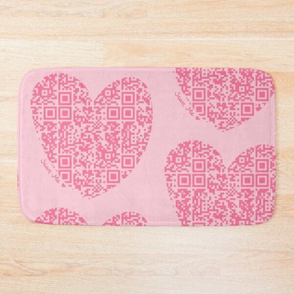 Item preview, Pink Rick Astley Rickroll QR Code Heart Art designed and sold by Victoria Lehnard.