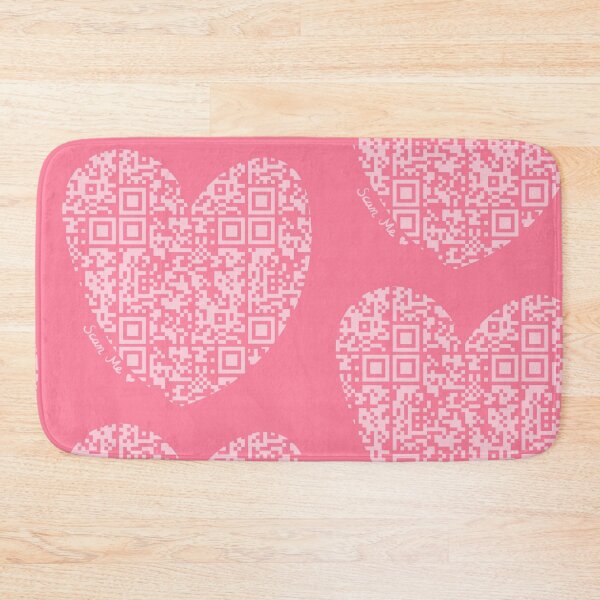Item preview, Pastel Pink Rick Astley Rickroll QR Code Heart Art designed and sold by Victoria Lehnard.