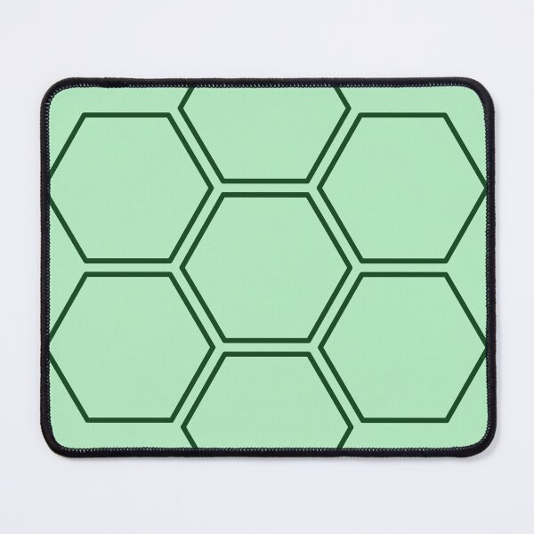 Item preview, Minimalist Light Green Colour | Dark Green Hexagon Design designed and sold by PexelAlchemy.