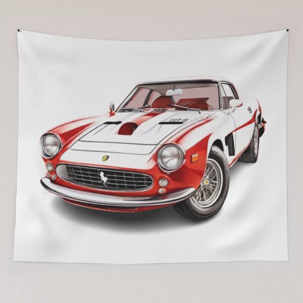 Item preview, “Bursts of Color: An Illustration of a Vintage Car” designed and sold by CHRIST5000.