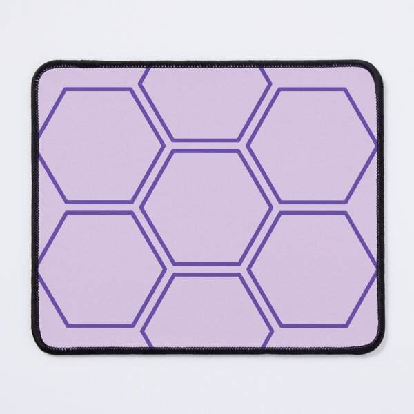 Item preview, Minimalist Light Purple Colour | Dark Purple Hexagon Design designed and sold by PexelAlchemy.