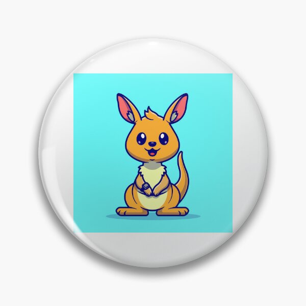 Item preview, Kangaroo Cutie: Cartoon Vector Icon" designed and sold by hjian8219.