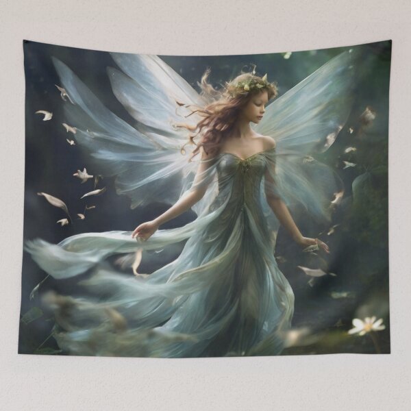 Item preview, Zephyr Whisperer | Fairy of the Whispering Wind designed and sold by MysticFable.
