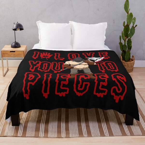Item preview, I love you to pieces Creepy Love Quote Horror Addict Valentines Day or Valloween designed and sold by CyberArtistOne.