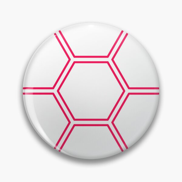 Item preview, Minimalist Light Red Colour | Dark Red Hexagon Design  designed and sold by PexelAlchemy.