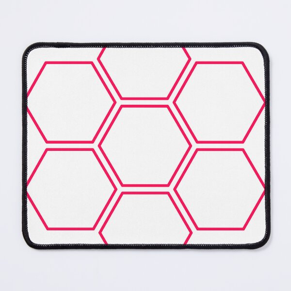 Item preview, Minimalist Light Red Colour | Dark Red Hexagon Design designed and sold by PexelAlchemy.