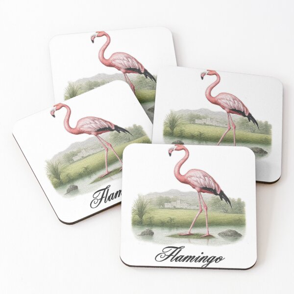 Item preview, a Flamingo standing on a grass covered field designed and sold by jnsmerchstore.