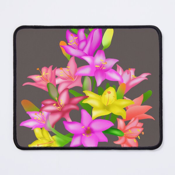 Item preview, A bouquet of brightly colored lilies. designed and sold by Nattapoom Fongkum.